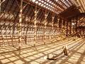 Wray Barn Interior / Full loft--open and airy